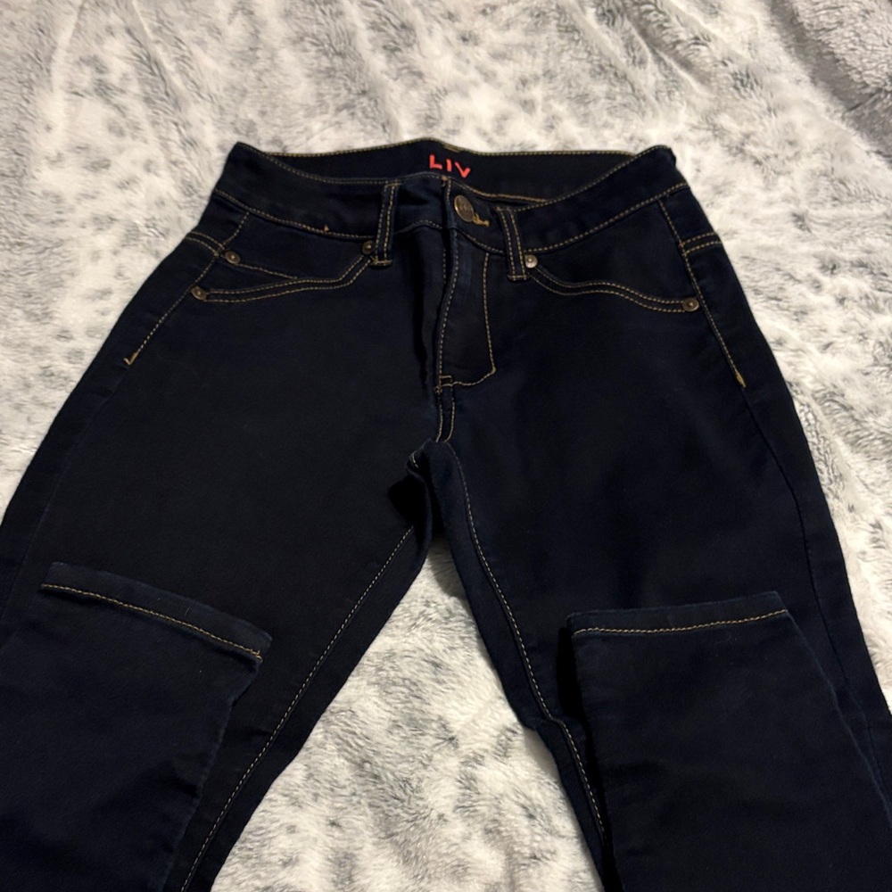 dELiA*s Women's Dark Blue Skinny Jeans style LIV